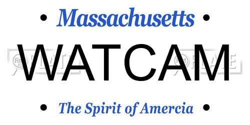 WATCAM Massachusetts License Plate