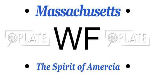 WF Massachusetts License Plate