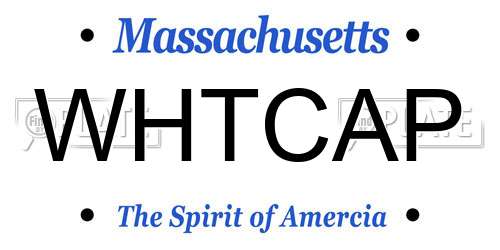 WHTCAP Massachusetts License Plate