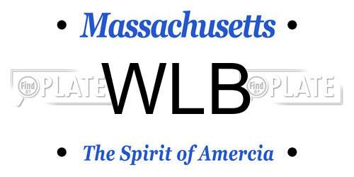 WLB Massachusetts License Plate