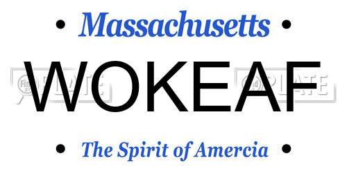 WOKEAF Massachusetts License Plate