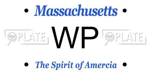 WP Massachusetts License Plate