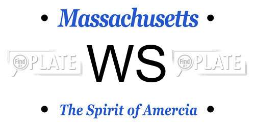 WS Massachusetts License Plate