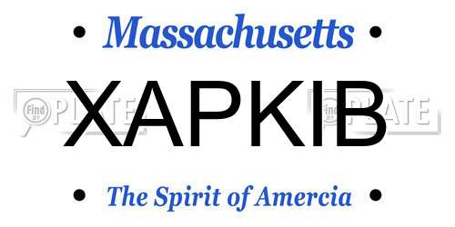XAPKIB Massachusetts License Plate