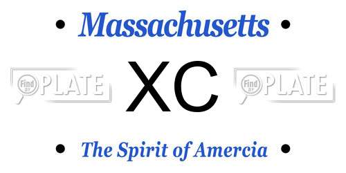 XC Massachusetts License Plate