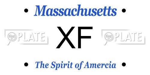 XF Massachusetts License Plate