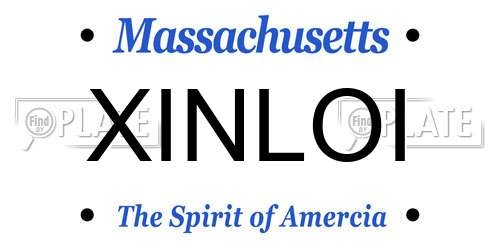 XINLOI Massachusetts License Plate