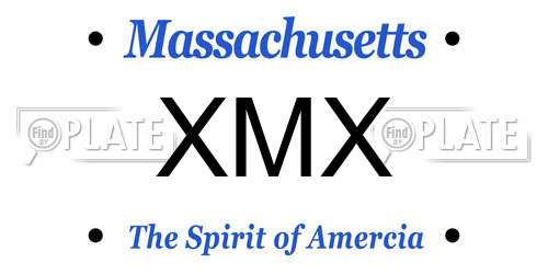 XMX Massachusetts License Plate
