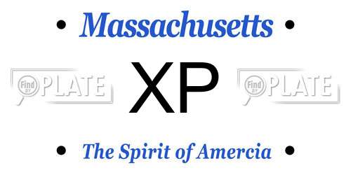 XP Massachusetts License Plate