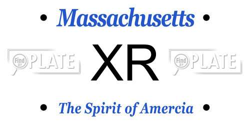 XR Massachusetts License Plate