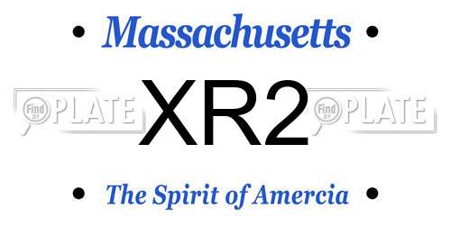 XR2 Massachusetts License Plate