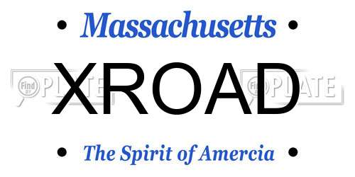 XROAD Massachusetts License Plate