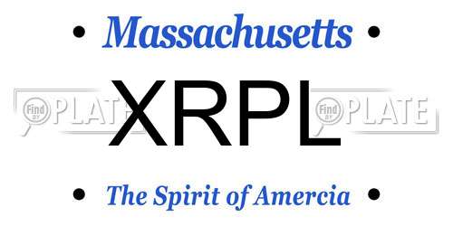 XRPL Massachusetts License Plate