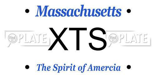 XTS Massachusetts License Plate