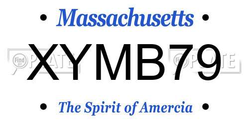 XYMB79 Massachusetts License Plate