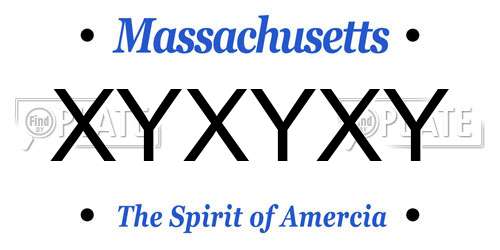 XYXYXY Massachusetts License Plate
