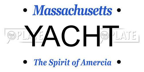 YACHT Massachusetts License Plate