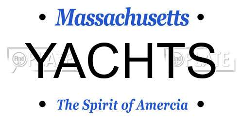 YACHTS Massachusetts License Plate