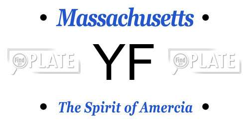 YF Massachusetts License Plate