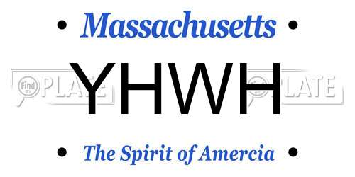 YHWH Massachusetts License Plate