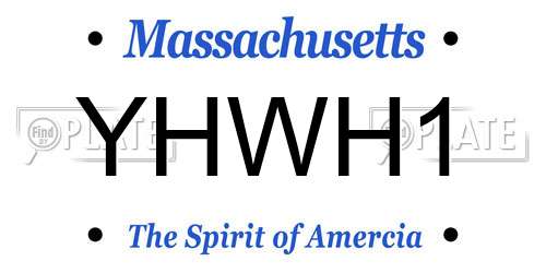 YHWH1 Massachusetts License Plate
