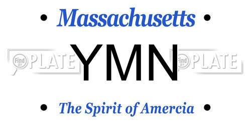 YMN Massachusetts License Plate