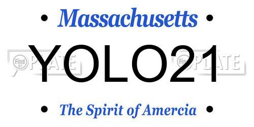 YOLO21 Massachusetts License Plate