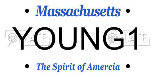 YOUNG1 Massachusetts License Plate