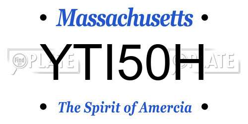 YTI50H Massachusetts License Plate
