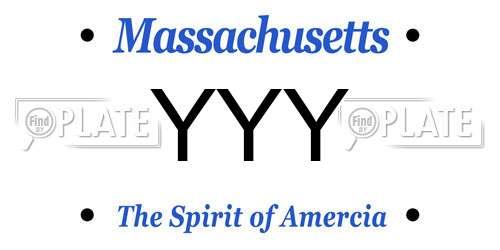 YYY Massachusetts License Plate