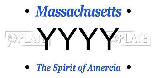 YYYY Massachusetts License Plate