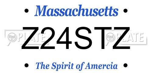 Z24STZ Massachusetts License Plate
