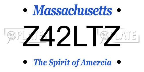 Z42LTZ Massachusetts License Plate