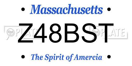 Z48BST Massachusetts License Plate