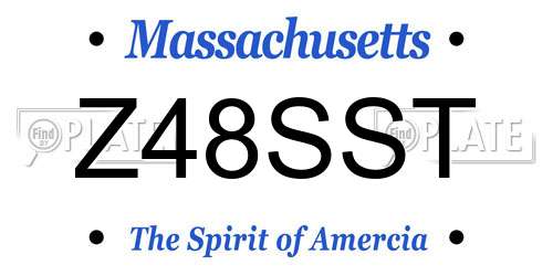 Z48SST Massachusetts License Plate