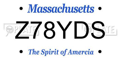 Z78YDS Massachusetts License Plate