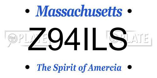 Z94ILS Massachusetts License Plate