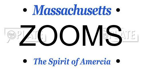 ZOOMS Massachusetts License Plate