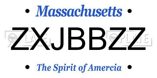ZXJBBZZ Massachusetts License Plate