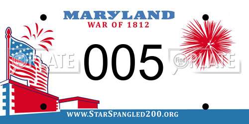 005 Maryland License Plate