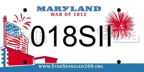 018SII Maryland License Plate