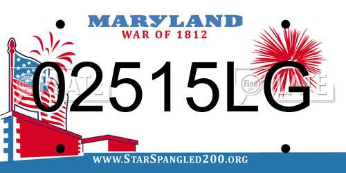 02515LG Maryland License Plate