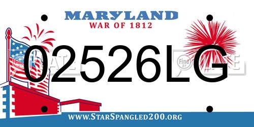 02526LG Maryland License Plate