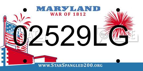 02529LG Maryland License Plate