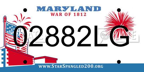02882LG Maryland License Plate