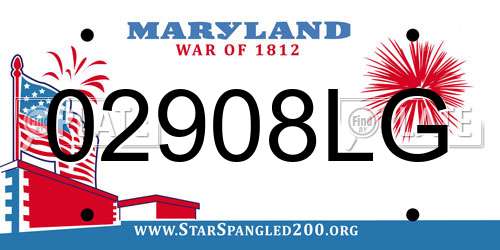 02908LG Maryland License Plate
