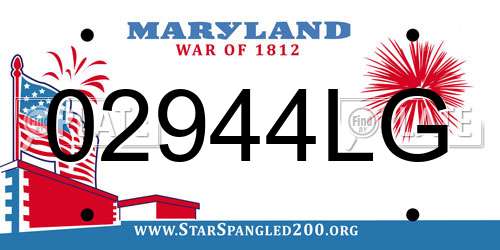 02944LG Maryland License Plate