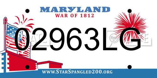 02963LG Maryland License Plate