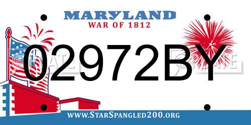 02972BY Maryland License Plate