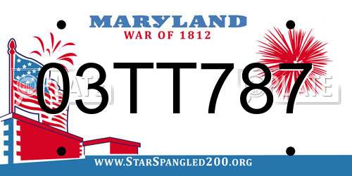 03TT787 Maryland License Plate